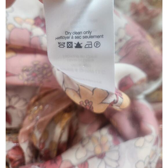 NWT Veronica Beard Floral Short Sleeve Ruffle Mick Maxi Dress Sz 2 Melon #2J421 - Picture 14 of 14